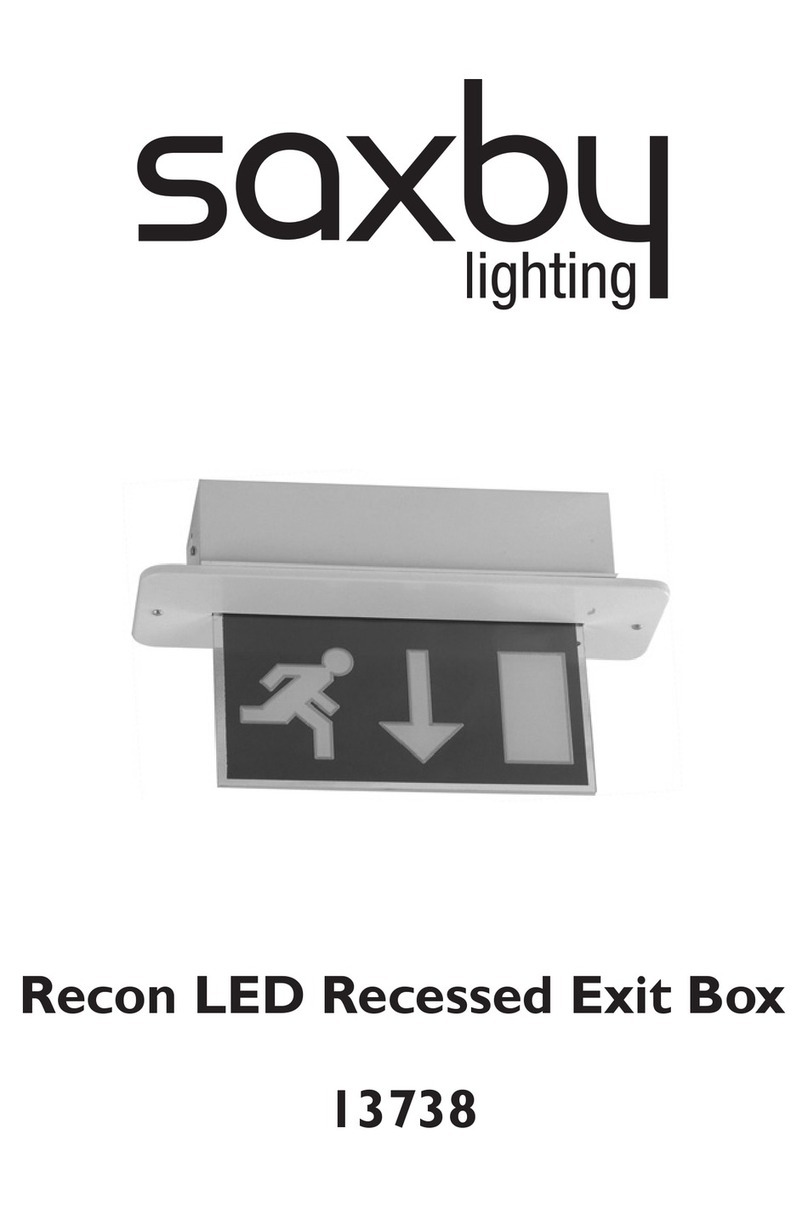 Saxby Lighting Recon User manual