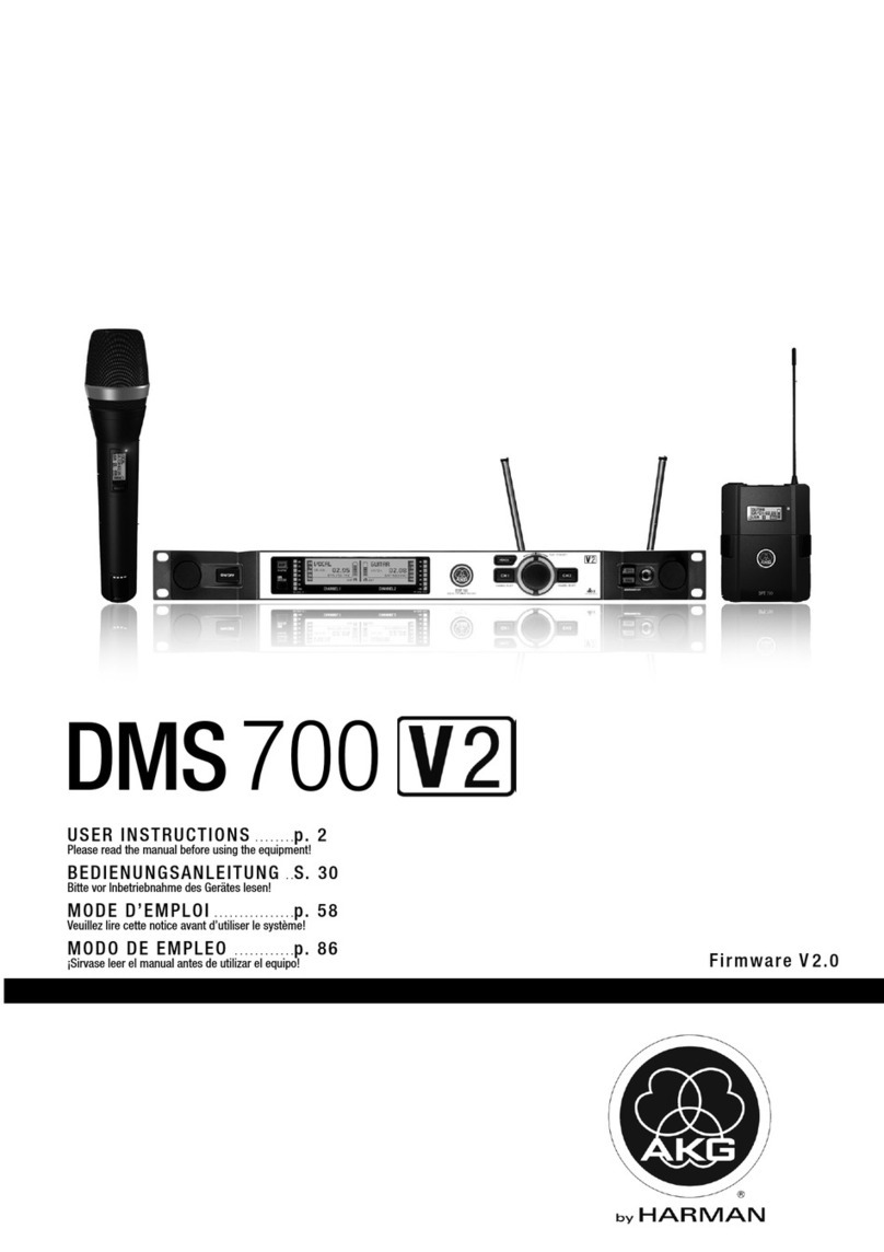 Harman AKG DMS 700 V2 User manual