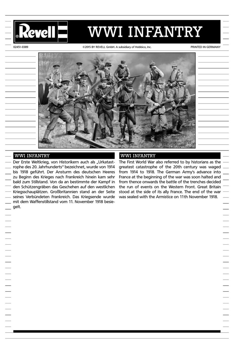 REVELL WWI INFANTRY User manual