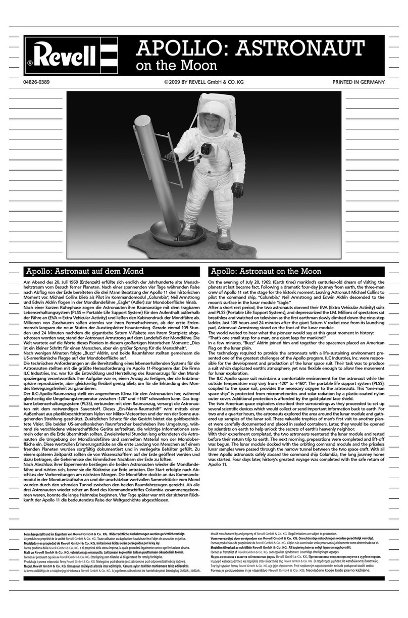 REVELL APOLLO: ASTRONAUT on the Moon Assembly manual