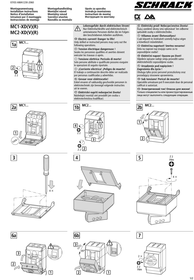 Schrack MC1-XD installation instructions