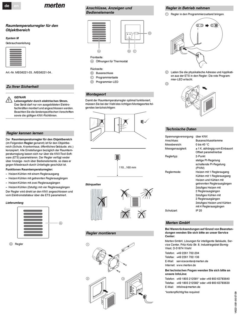 merten System M MEG6221 Series User manual