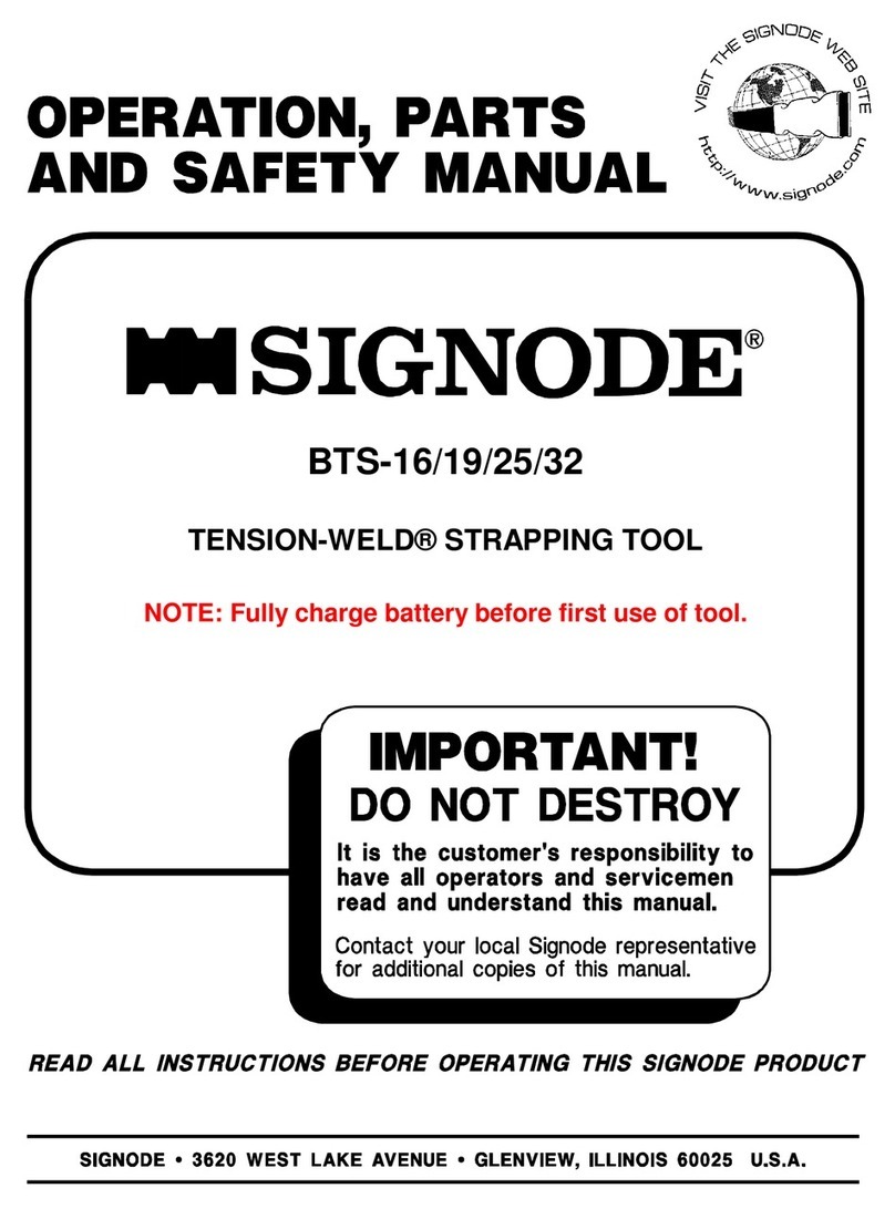 Signode Tension-Weld BTS-16 Instruction Manual