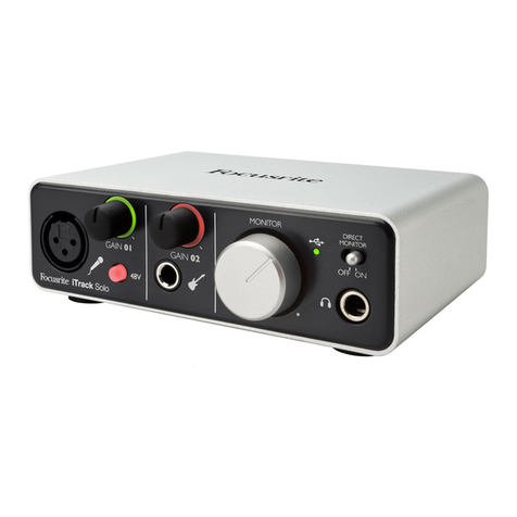 Focusrite iTrack Solo User manual