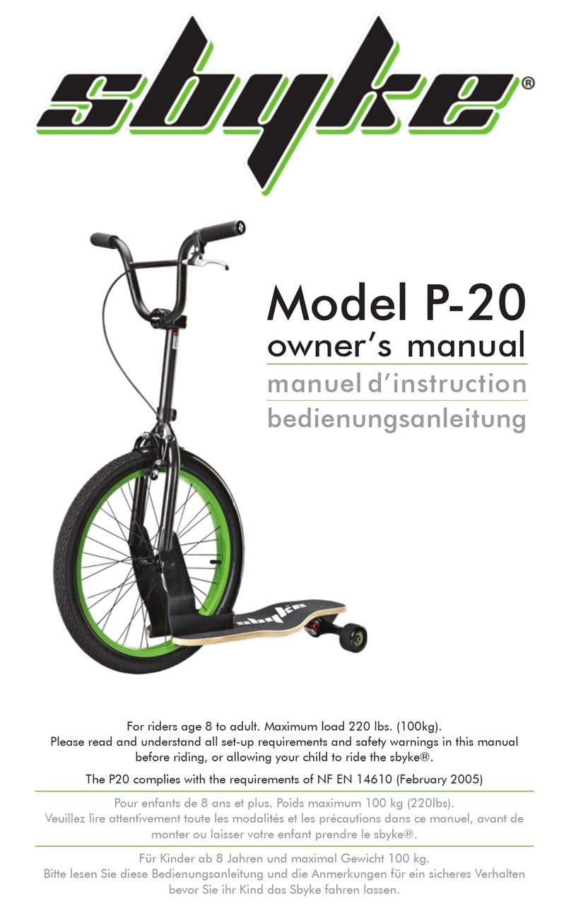 sbyke P-20 owner's manual