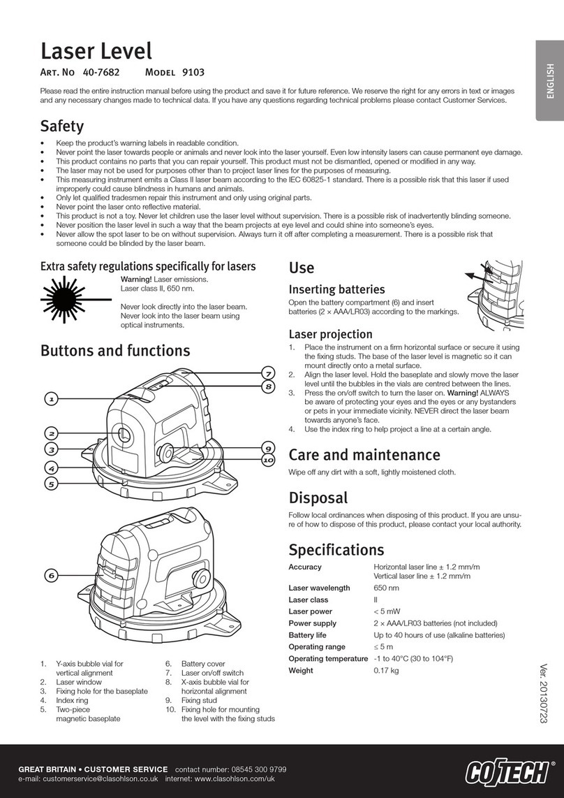 CO/Tech 9103 User manual