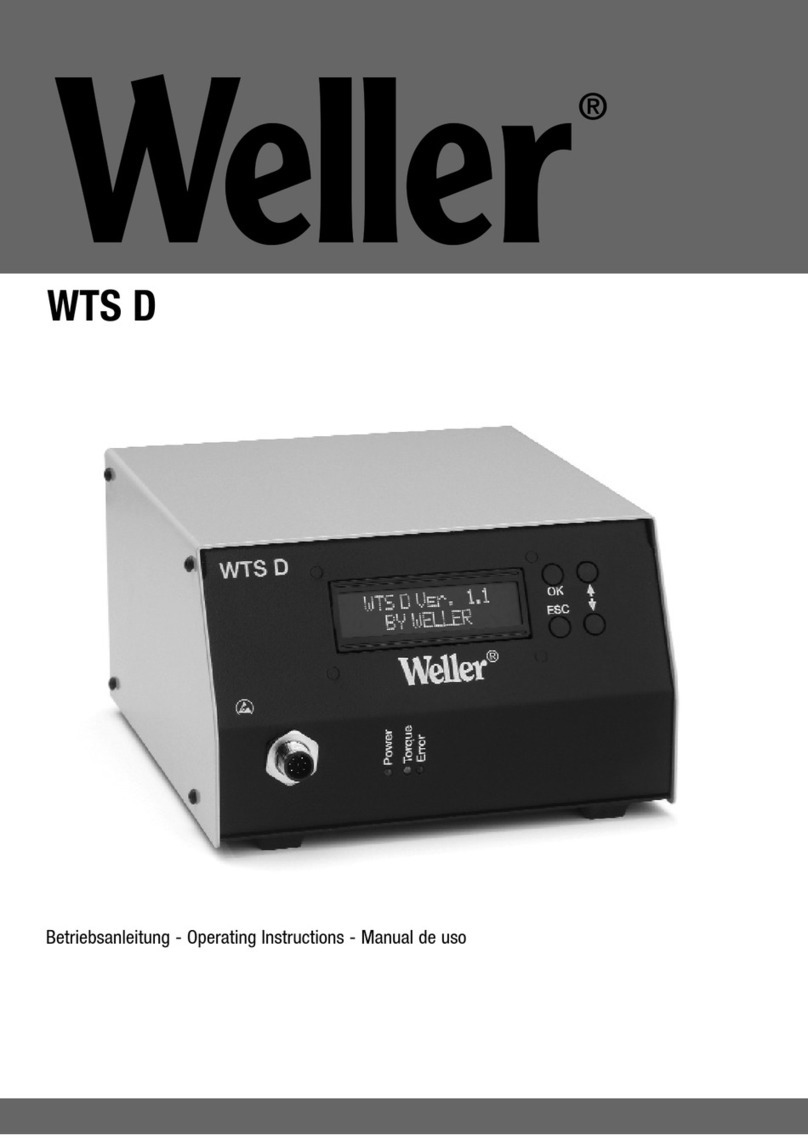 Weller WTS D operating instructions