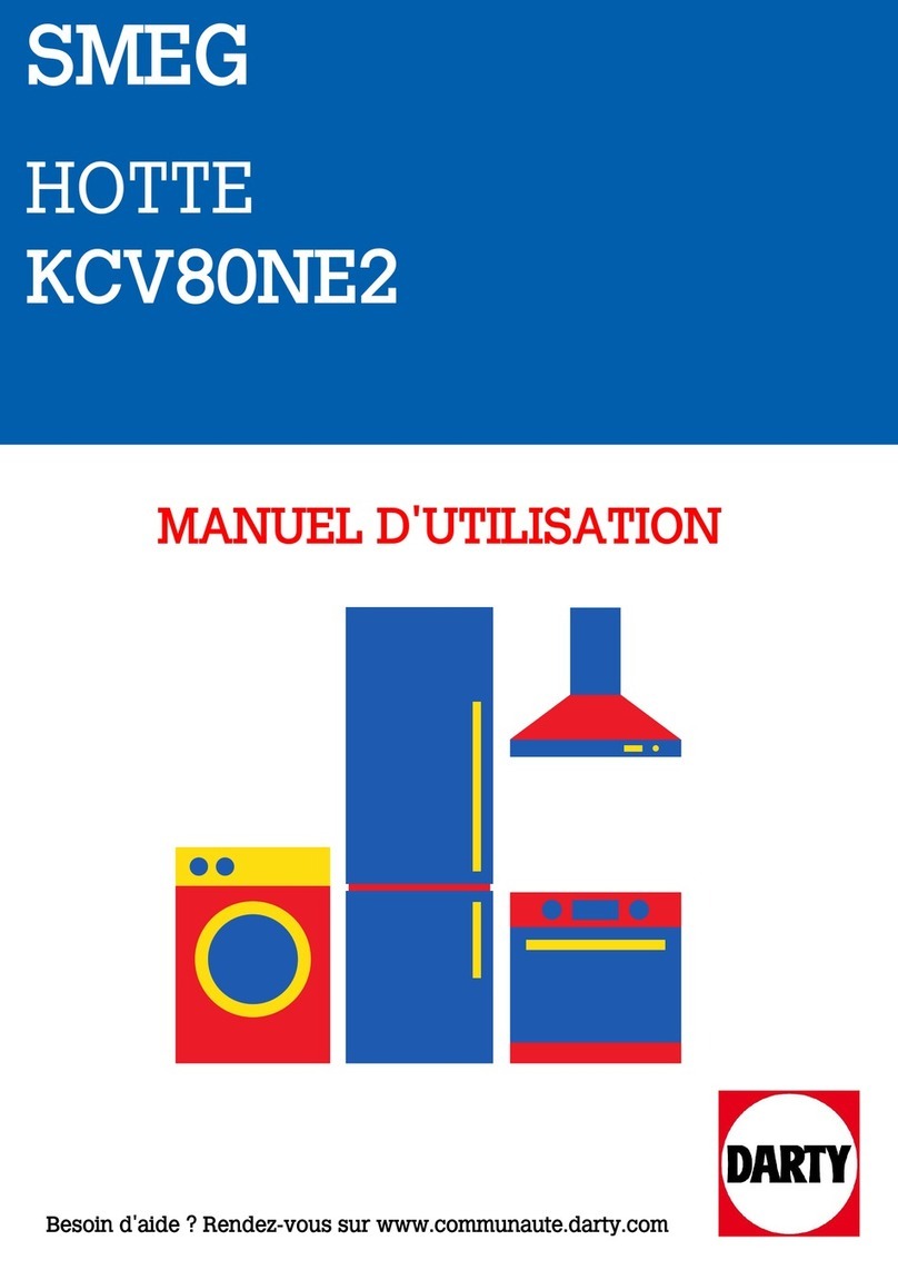 Smeg HOTTE KCV60NE installation manual