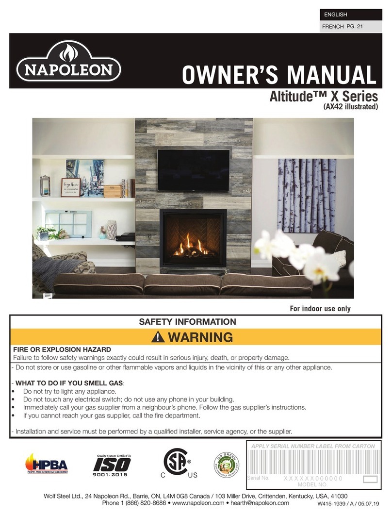 Napoleon Altitude X Series User manual