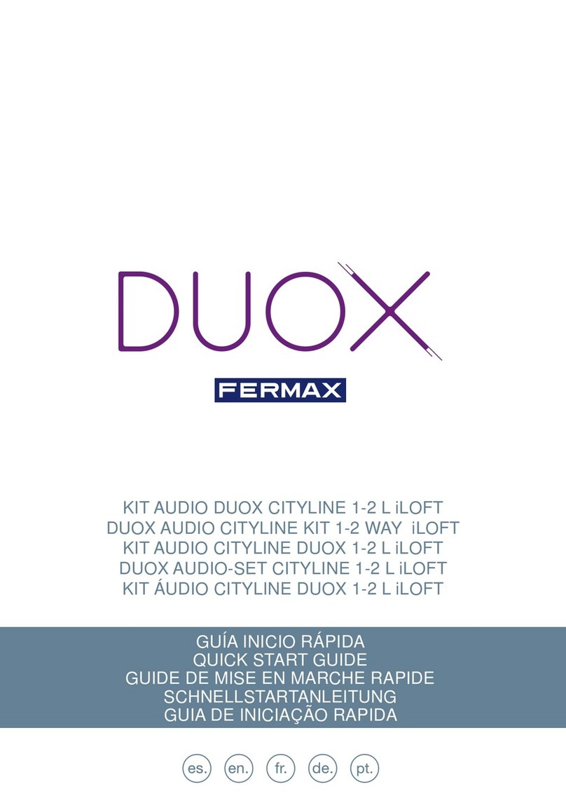 Fermax DUOX CITYLINE iLOFT User manual