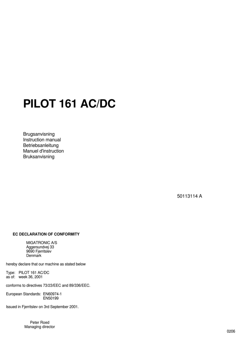 Migatronic PILOT 161 AC/DC User manual