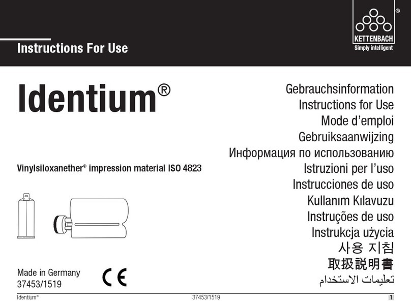 Kettenbach Identium Series Instructions for use Kettenbach Identium Series Instructions for use