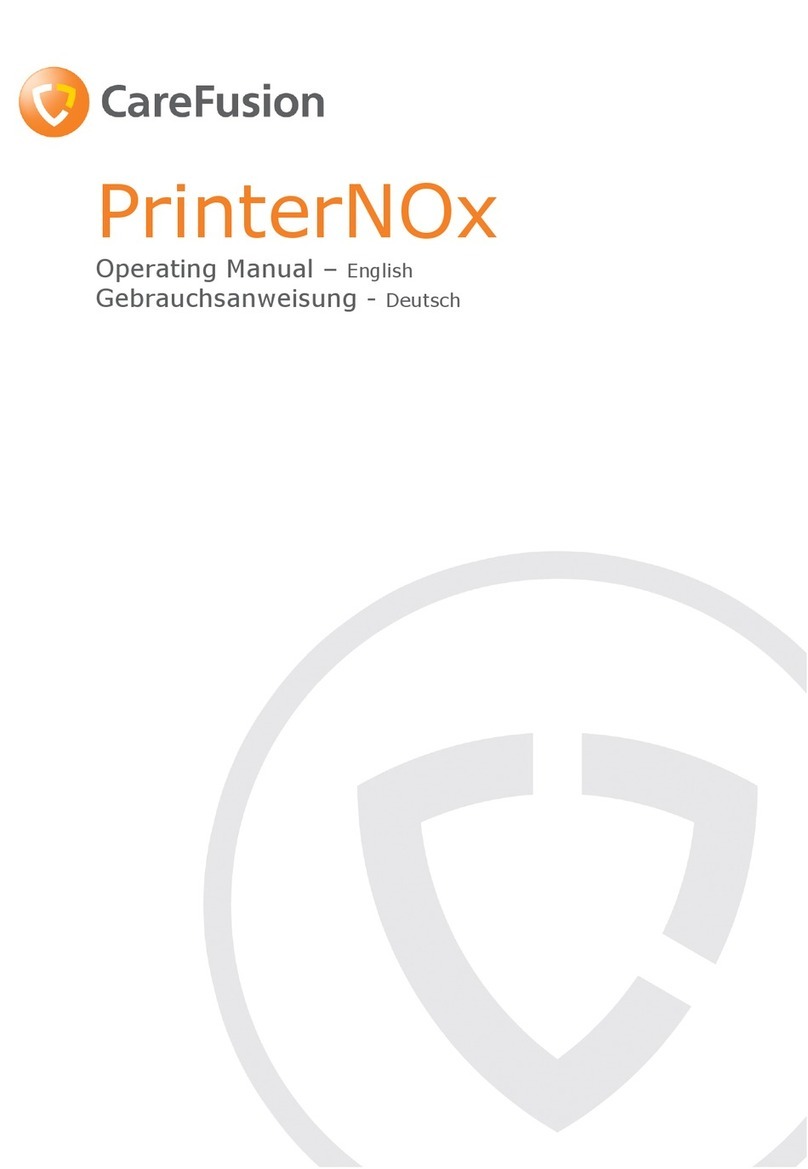 Care Fusion PrinterNOx User manual