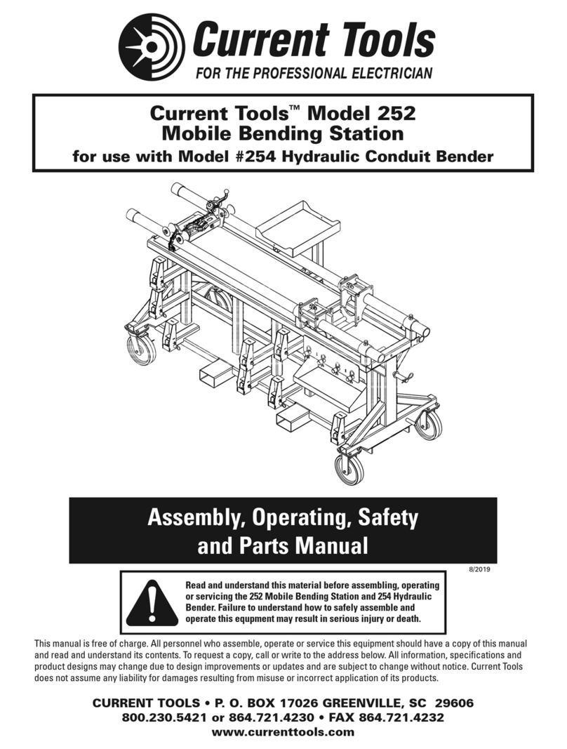 Current Tools 252 Assembly, Operating, Safety and Parts Manual