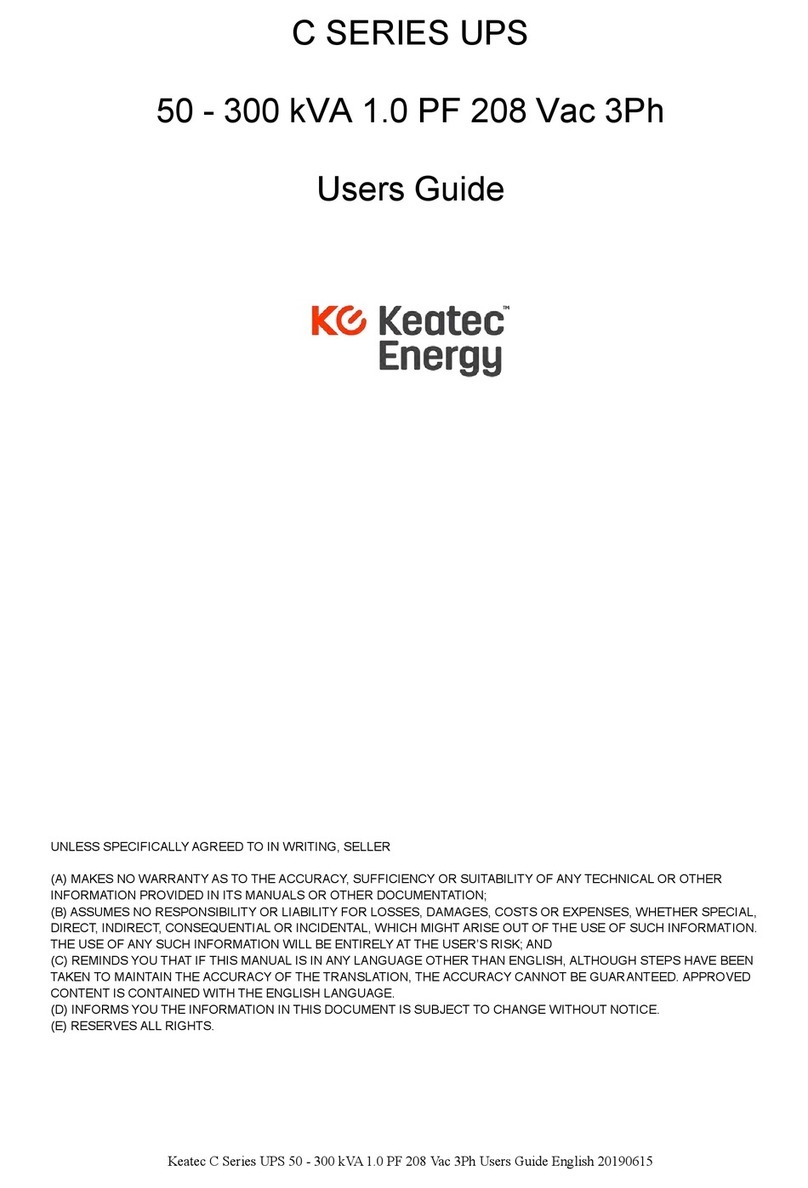Keatec Energy C Series User manual Keatec Energy C Series User manual