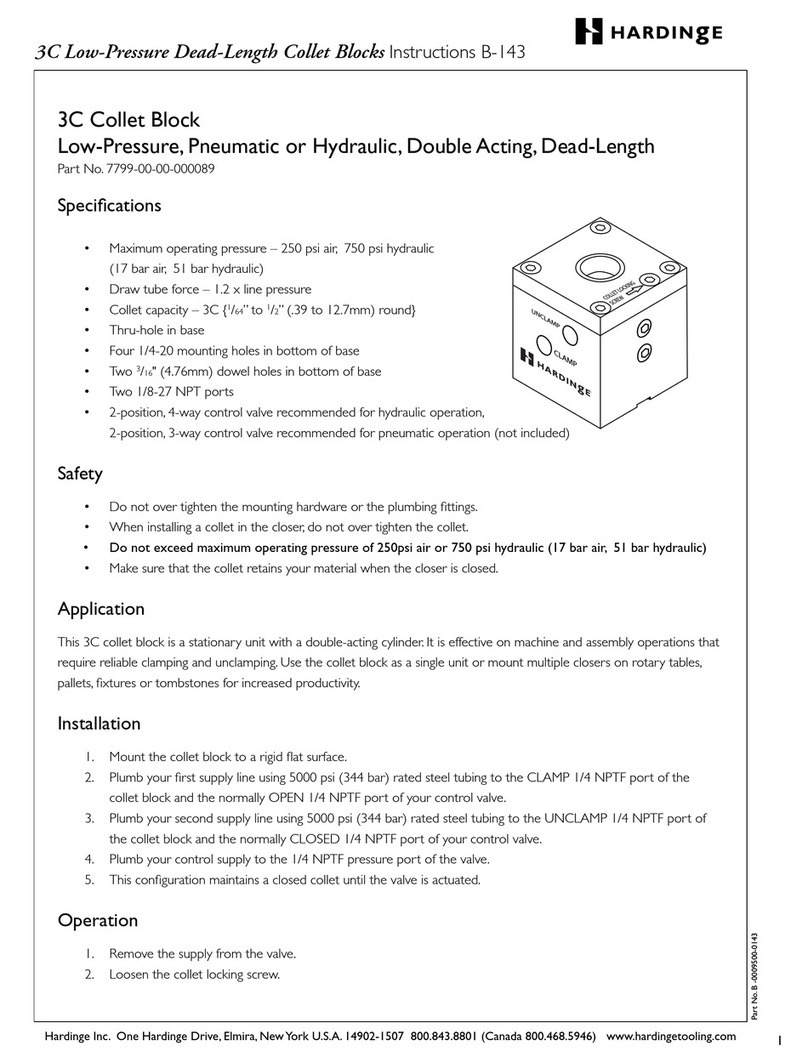 Hardinge 3C Instructions for use