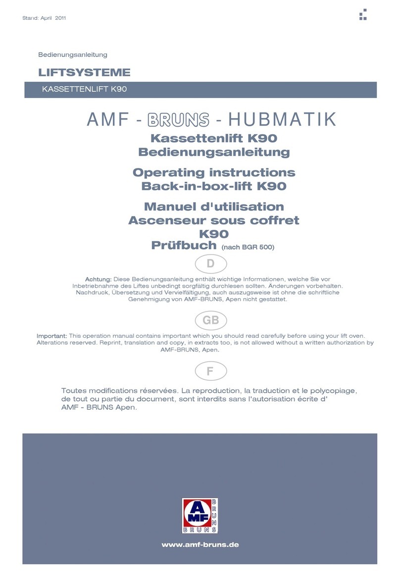 AMF-BRUNS HUBMATIK K90 operating instructions