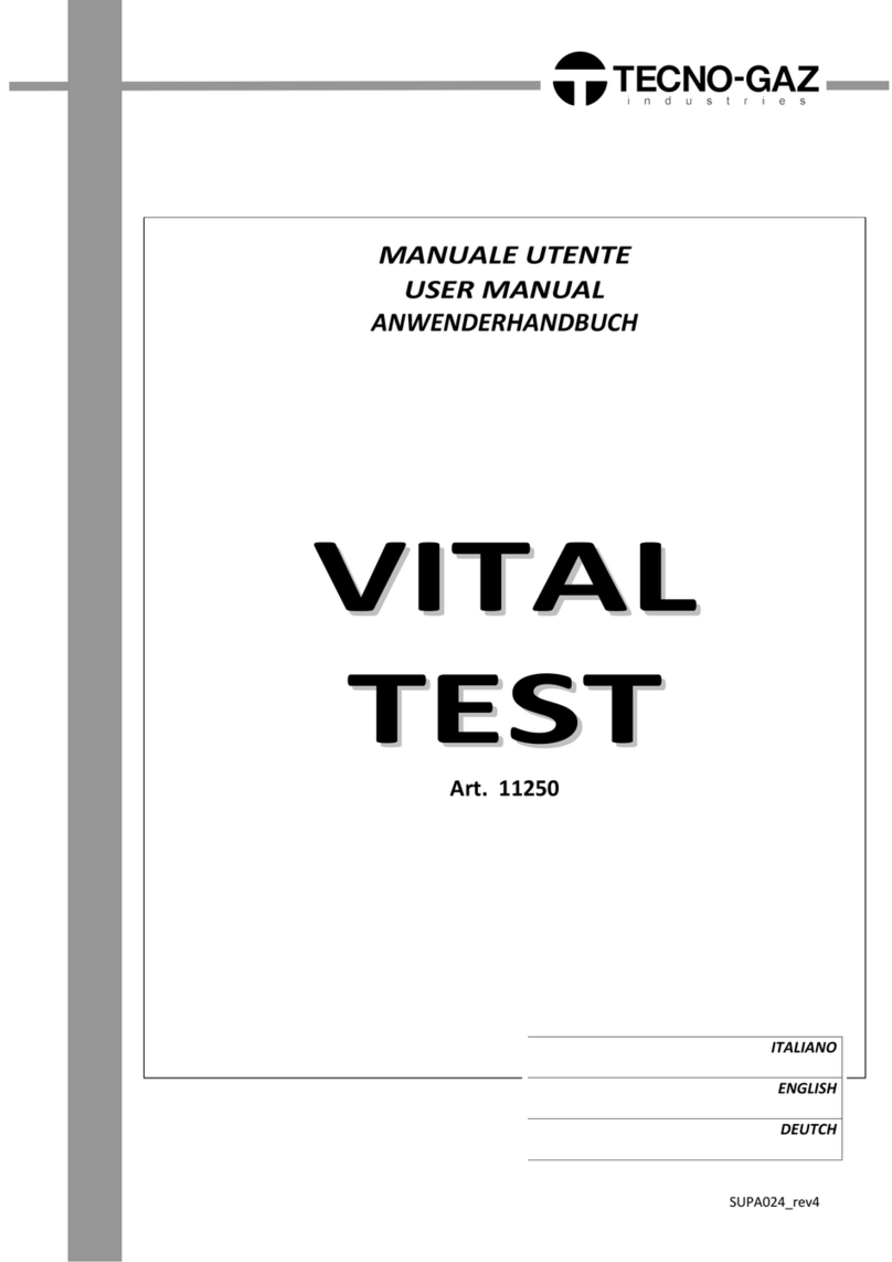 Tecno-gaz VITAL TEST user manual