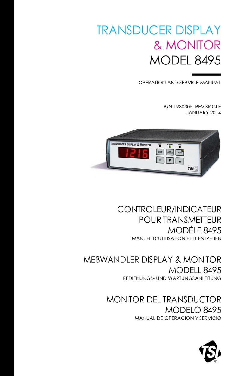 TSI Instruments 8495 Operation manual TSI Instruments 8495 Operation manual
