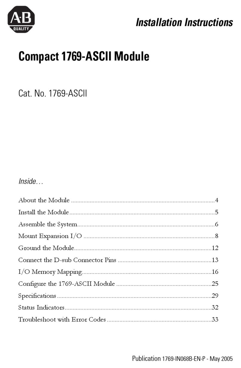 Allen-Bradley 1769-ASCII installation instructions