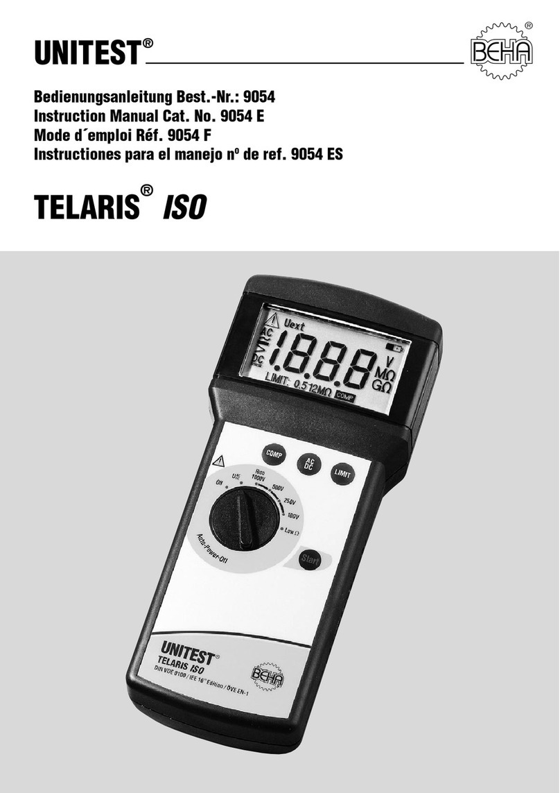 BEHA UNITEST TELARIS ISO instruction manual