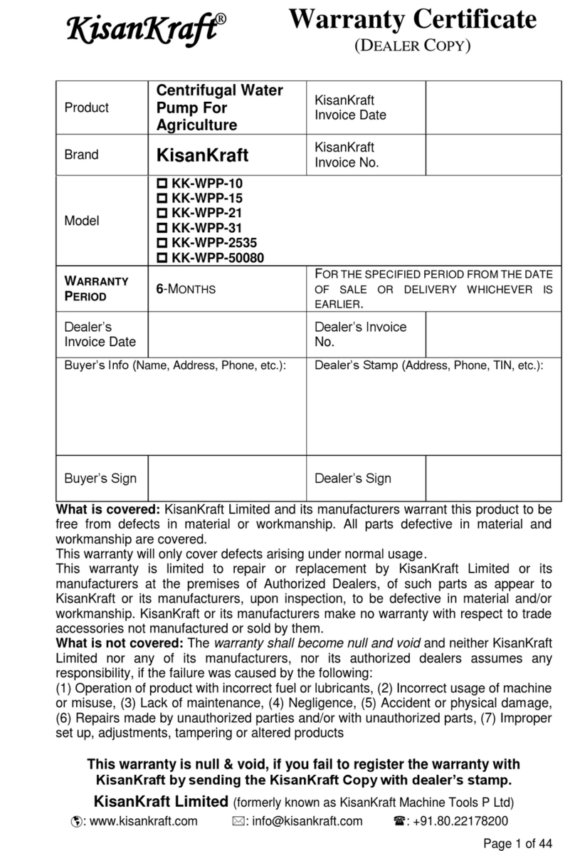 KISANKRAFT KK-WPP-10 user manual