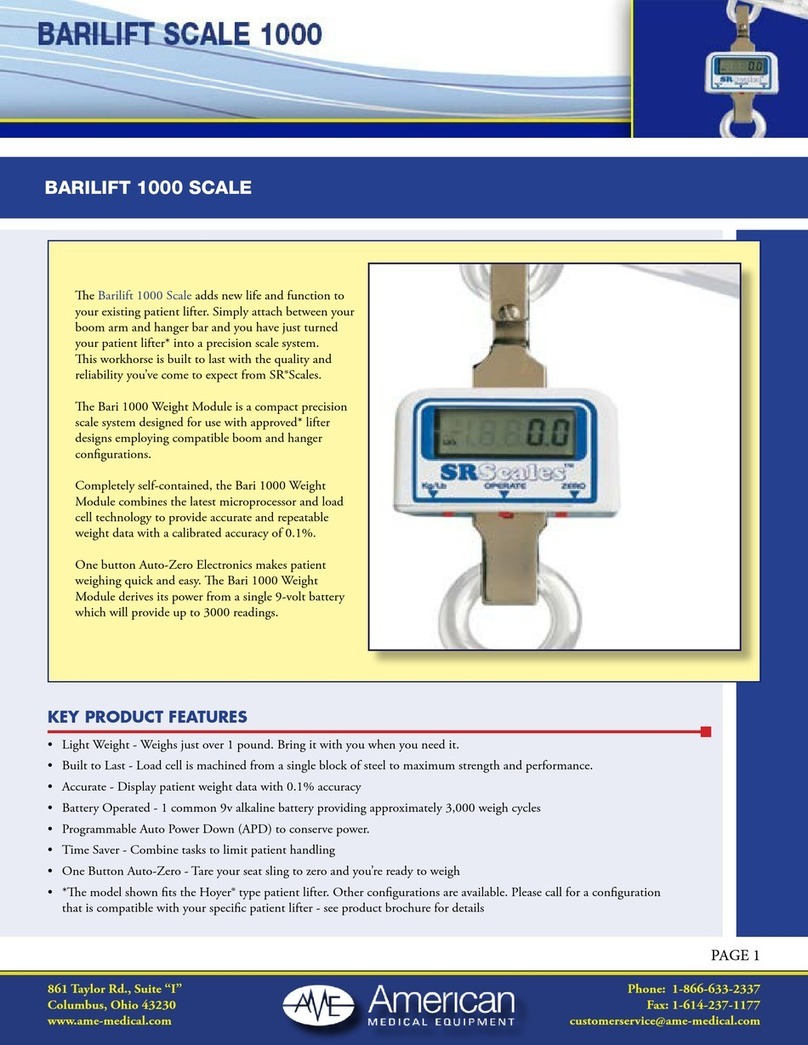 SRScales Barilift Scale 1000 quick start guide