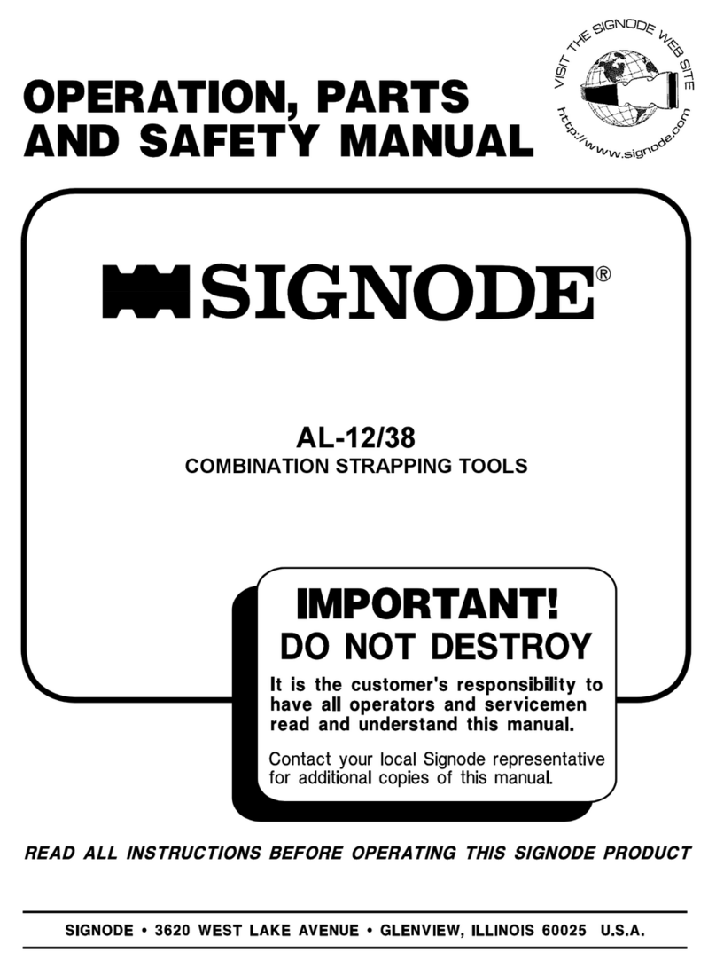 Signode AL-12/38 Instruction Manual