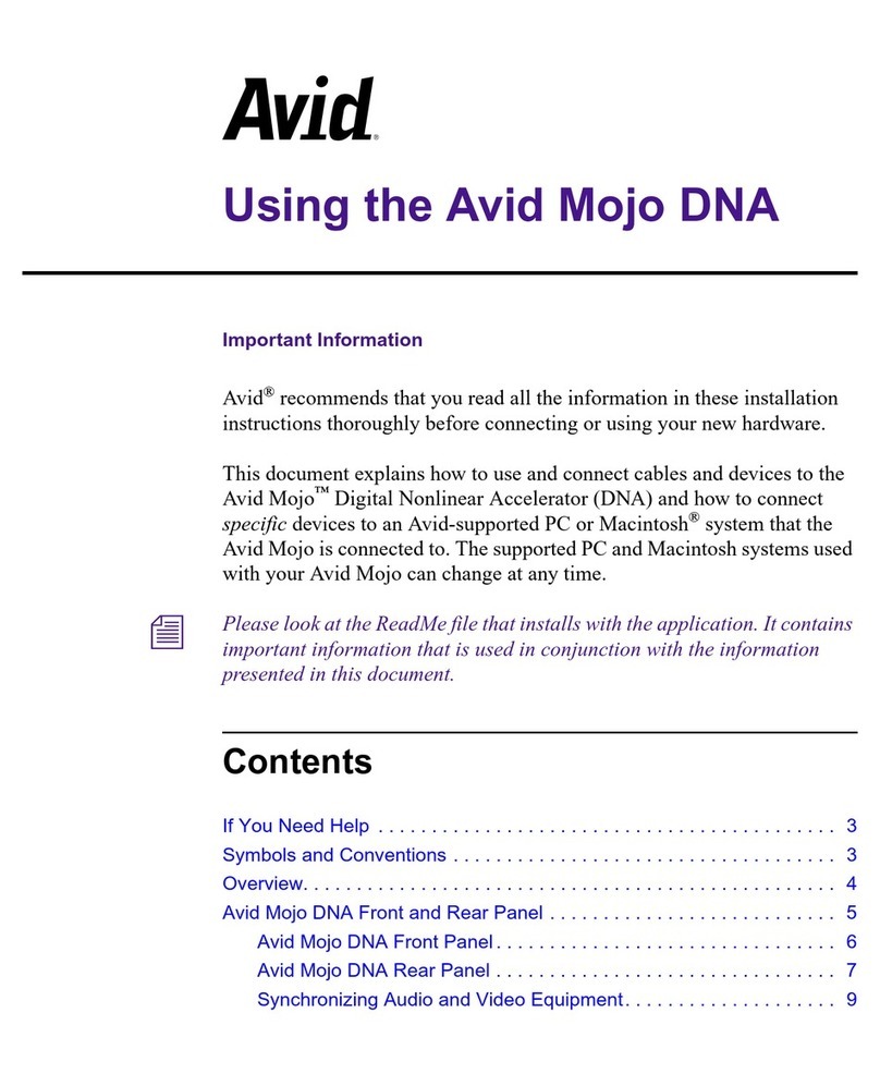 Avid Technology Mojo DNA User manual