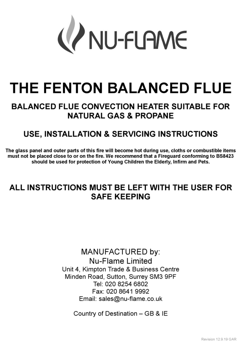 Nu-Flame Fenton Balanced Flue User guide