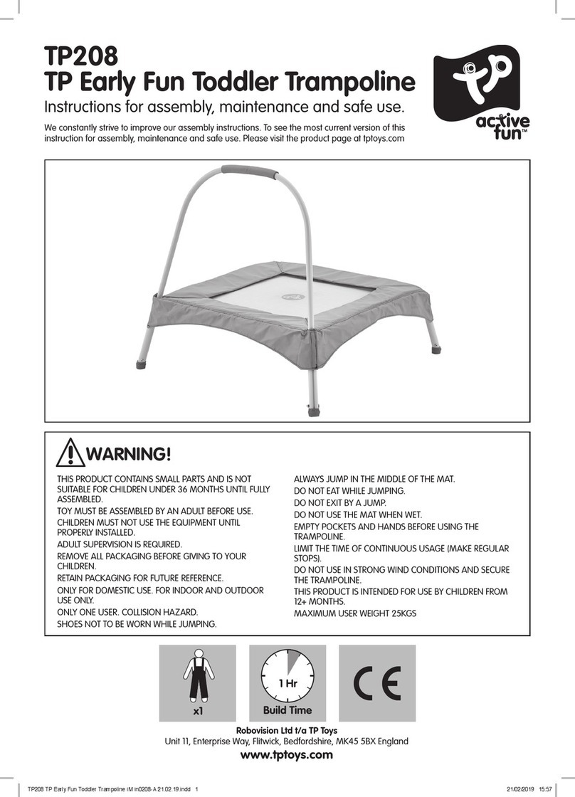 TP active fun TP208 Instructions for assembly, maintenance and safe use