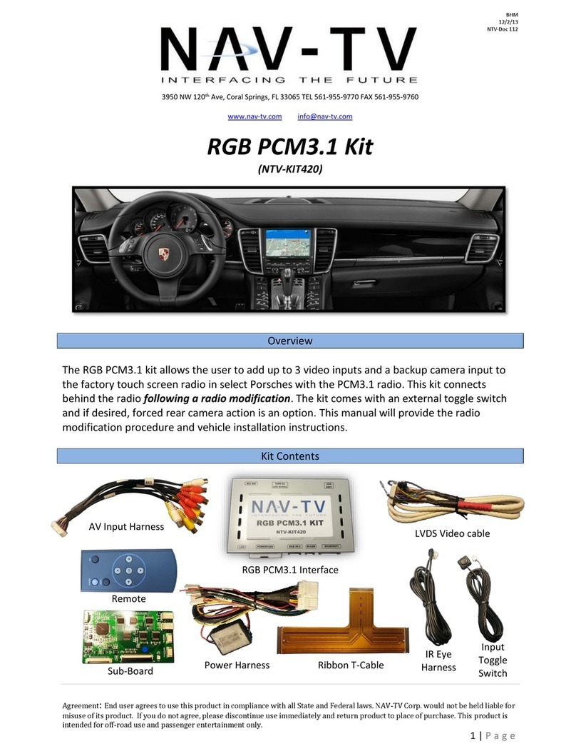 Nav TV RGB PCM3.1 Kit manual