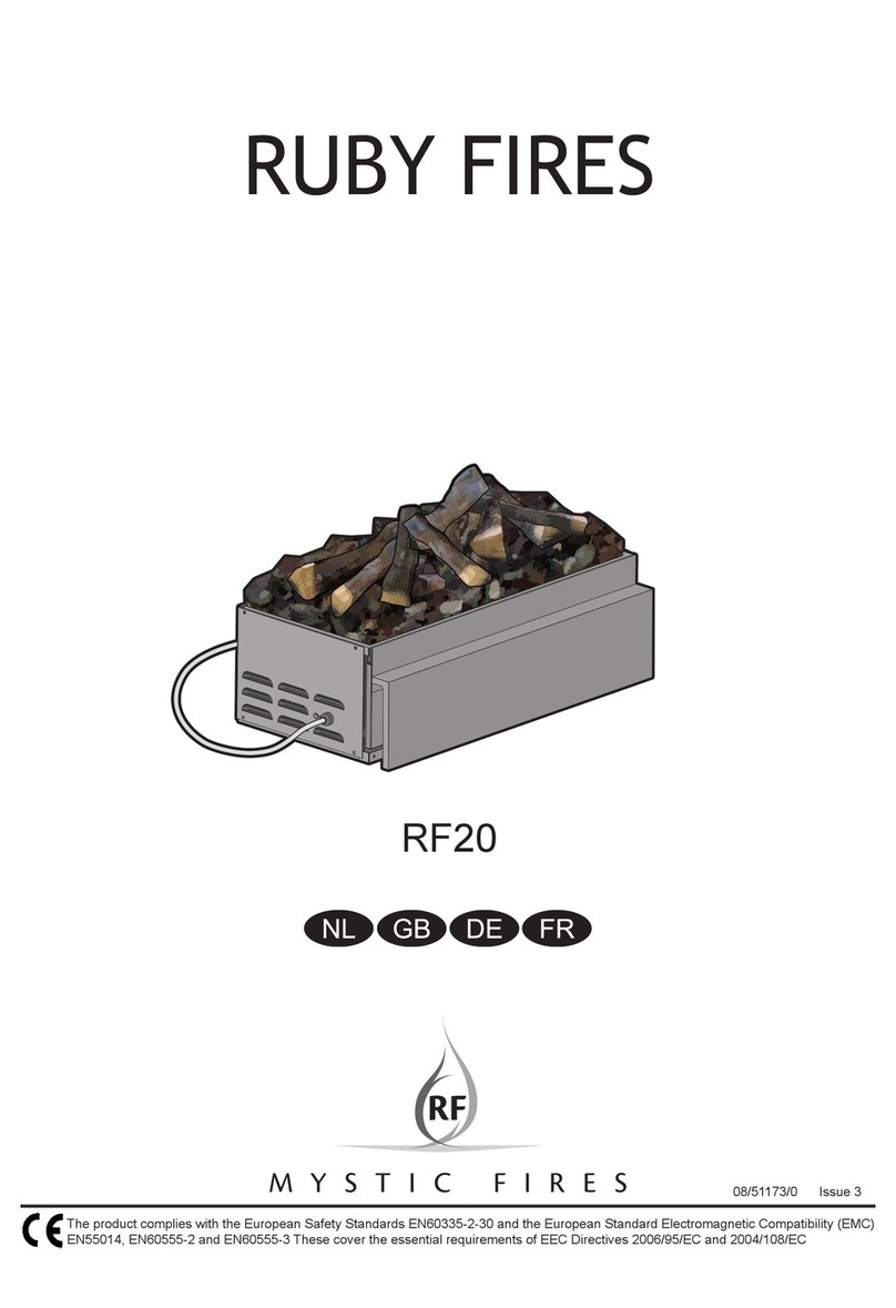 Ruby Fires Mystic Fire RF20 manual