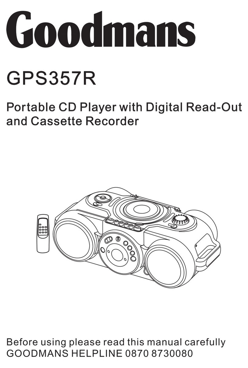 Goodmans GPS357R User manual
