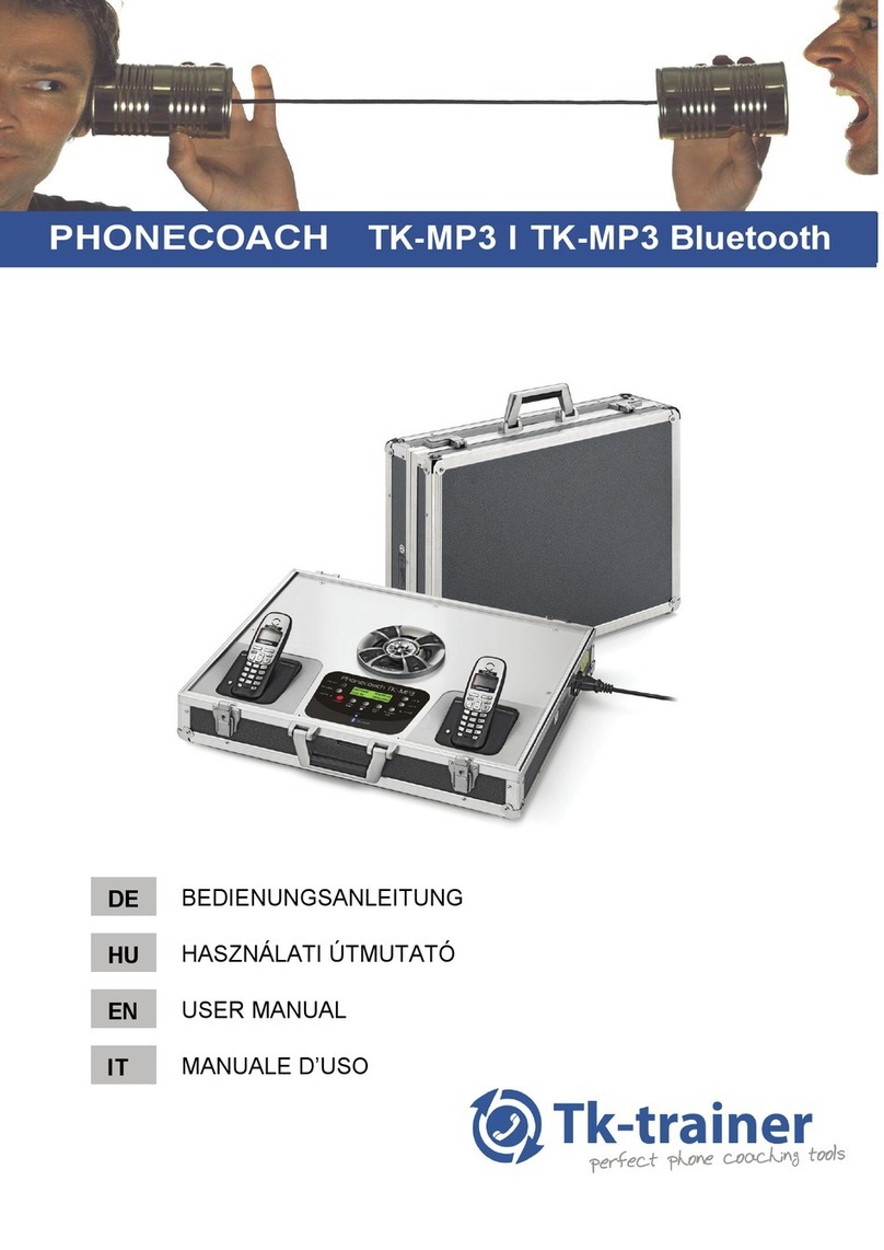 Tk-trainer PHONECOACH TK-MP3 user manual