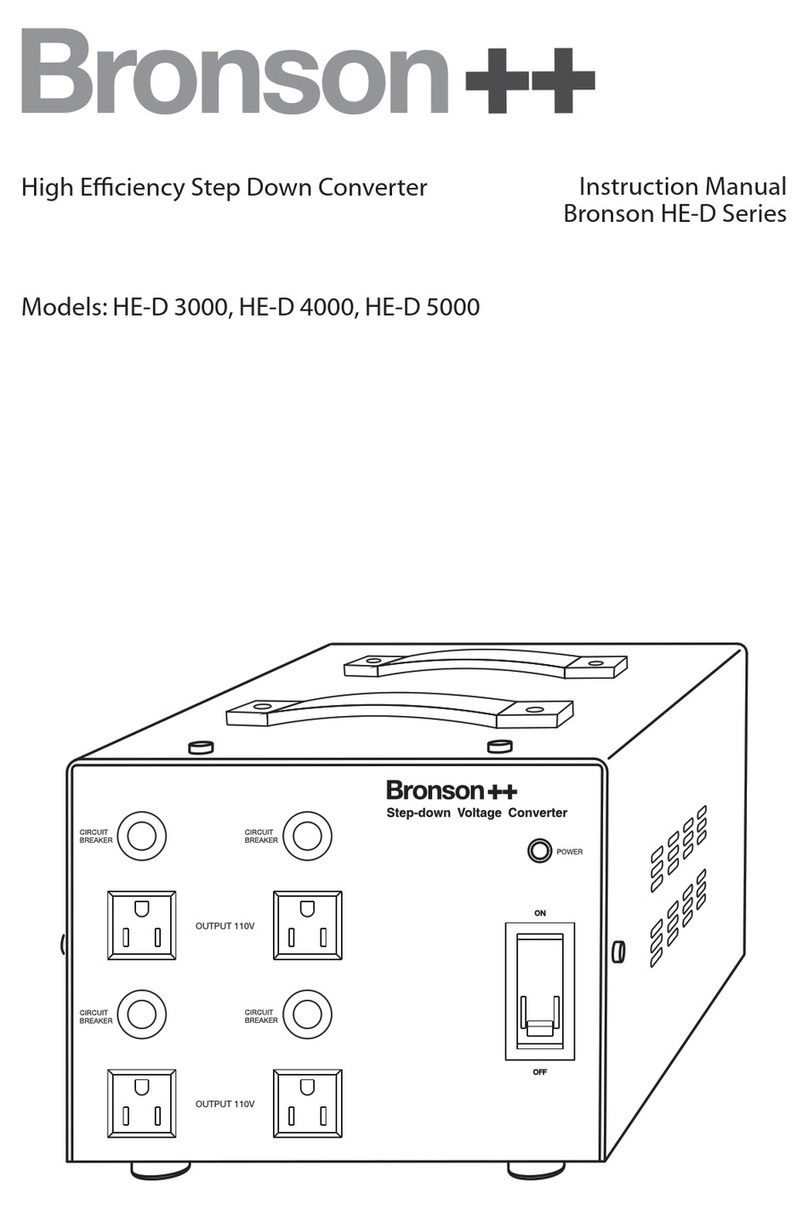 Bronson HE-D Series instruction manual