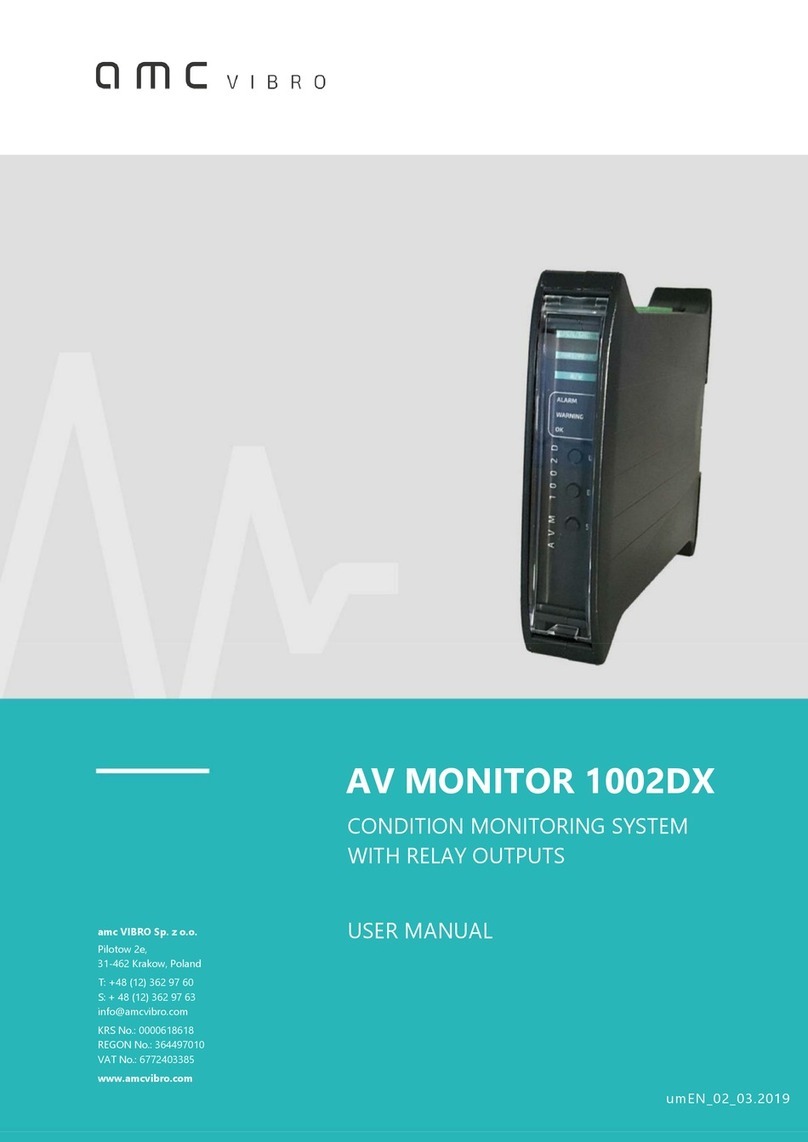 amc VIBRO AV MONITOR 1002DX user manual