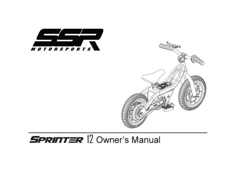 SSR Motorsports Sprinter 12 User manual