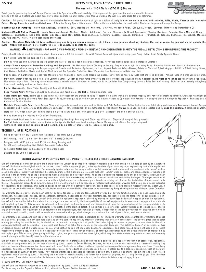 Lumax LX-1316 User manual