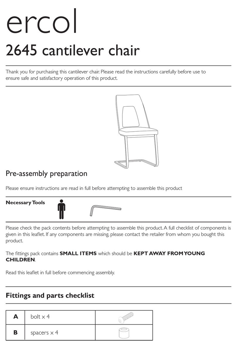 Ercol Cantilever 2645 instruction manual