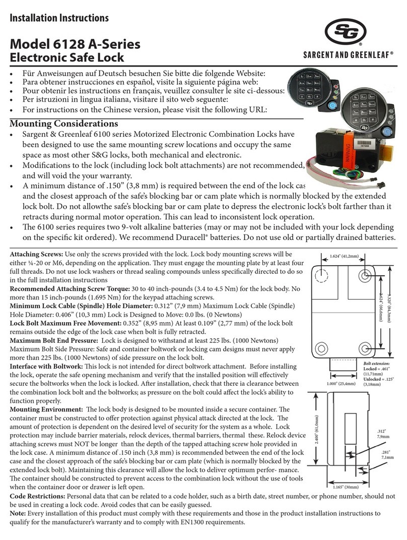 SG 6128 A Series installation instructions