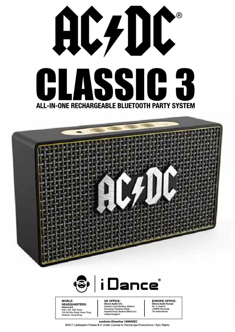 iDance ACDC CLASSIC 3 manual