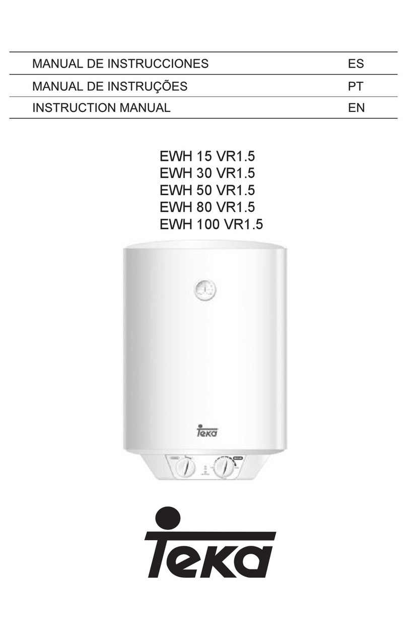 Teka EWH 15 VR1.5 instruction manual