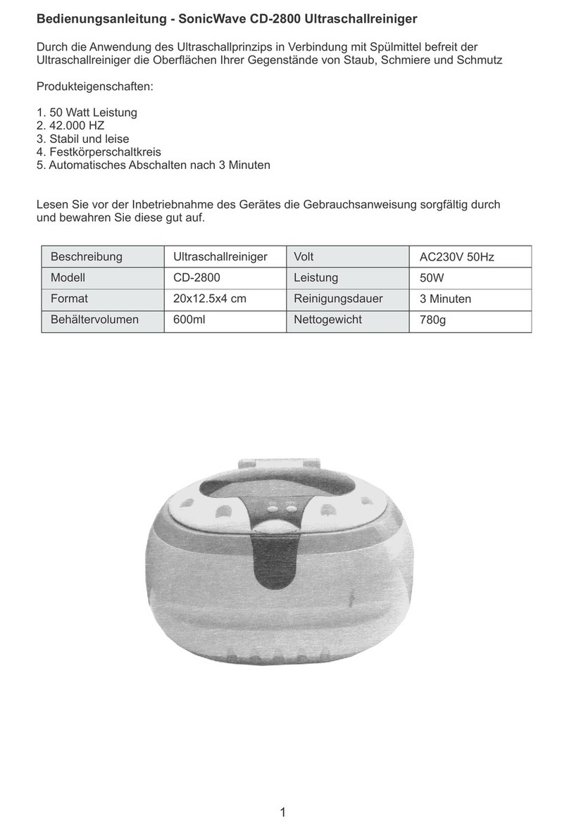 SonicWave CD-2800 User instruction manual