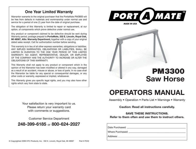 HTC PortaMate PM3300 Operator's manual