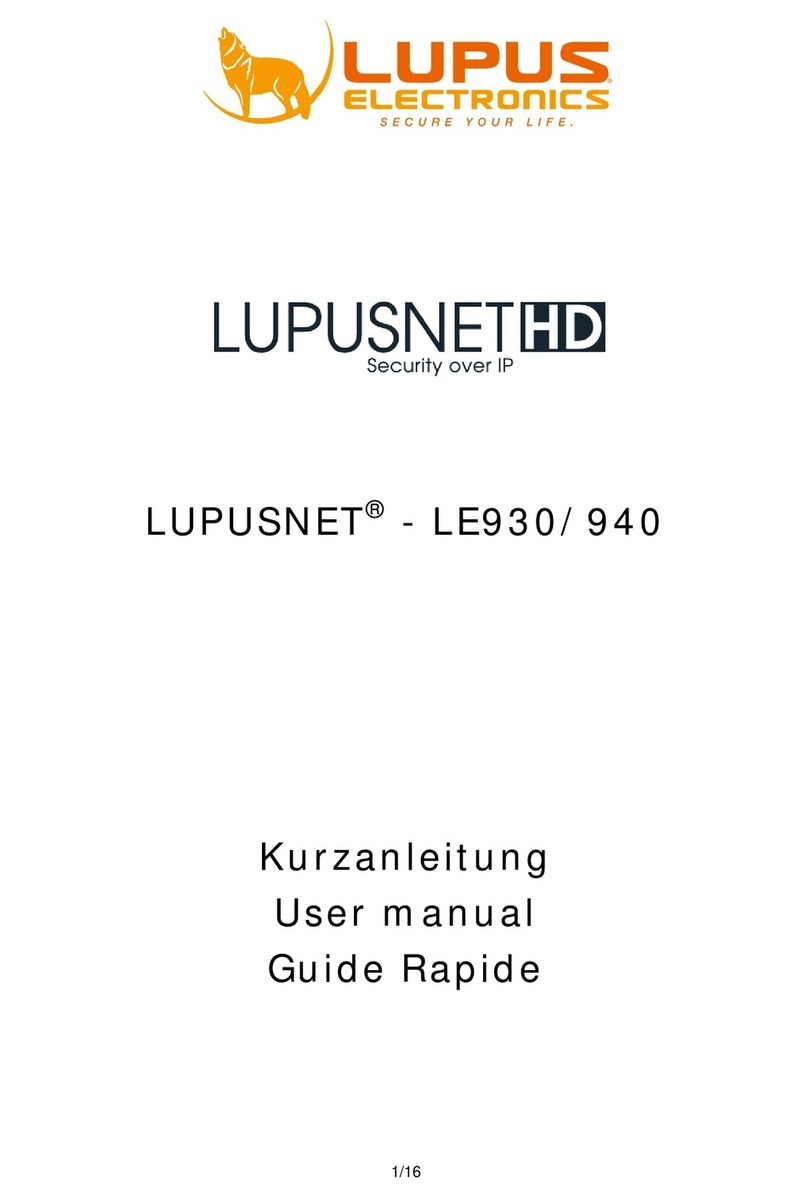 Lupus Electronics LUPUSNET LE930 user manual Lupus Electronics LUPUSNET LE930 user manual