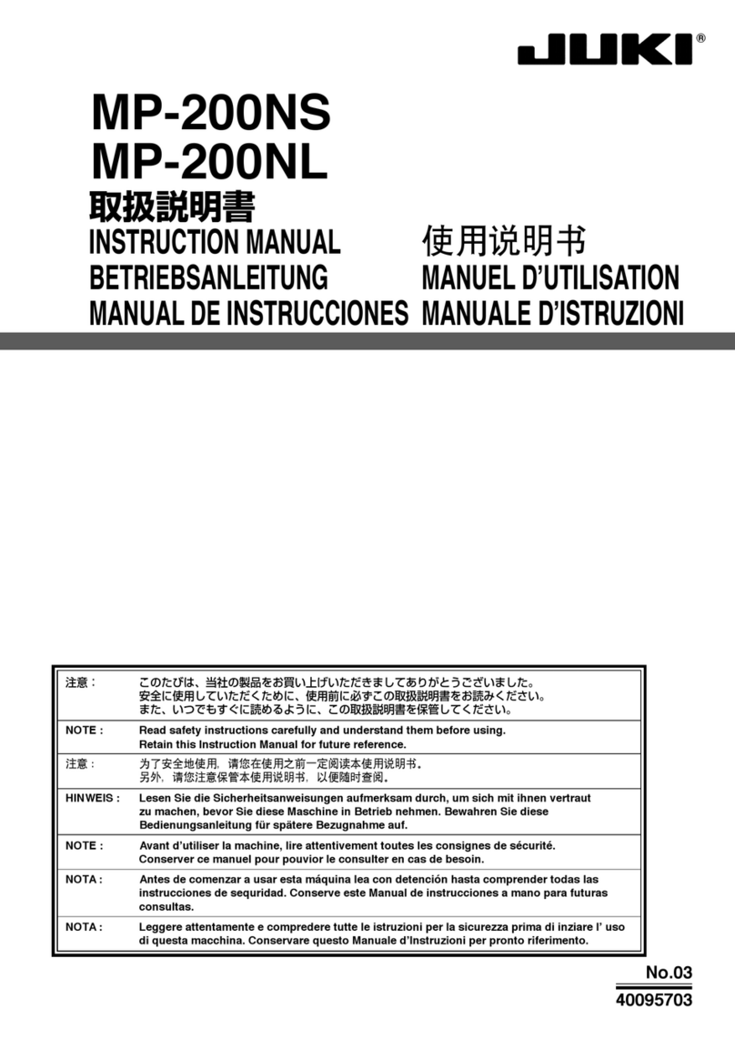 JUKI MP-200NS User manual JUKI MP-200NS User manual