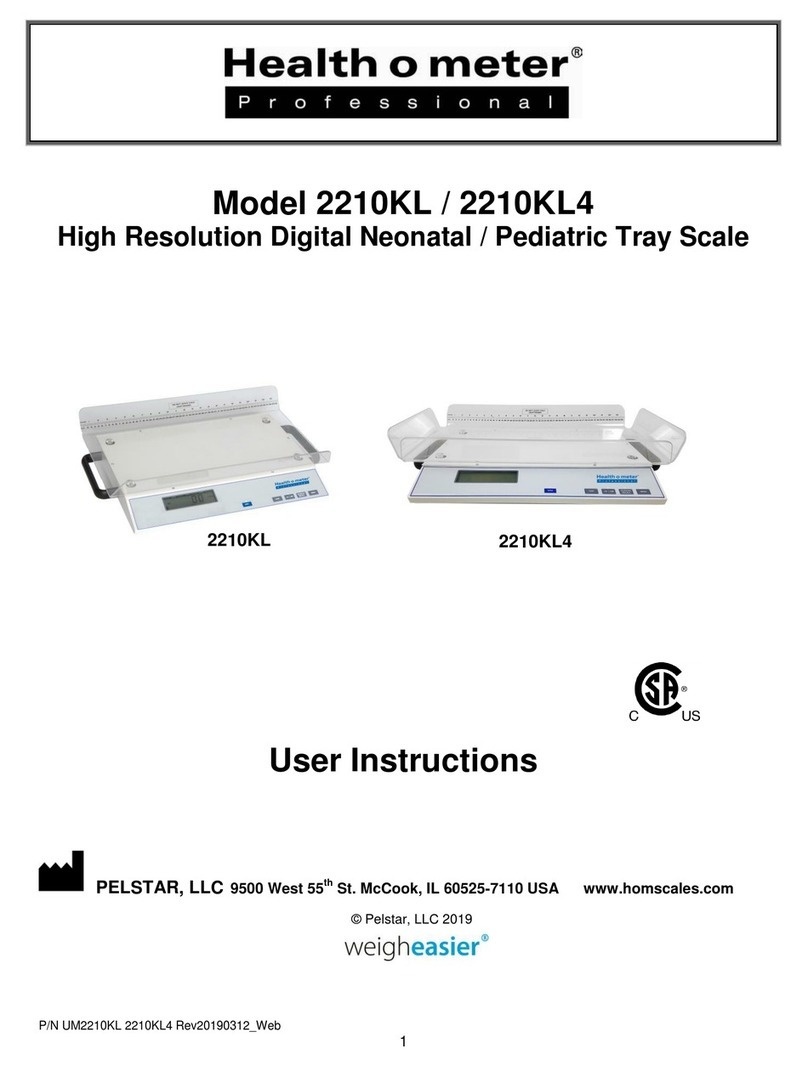 Health O Meter 2210KL User instructions