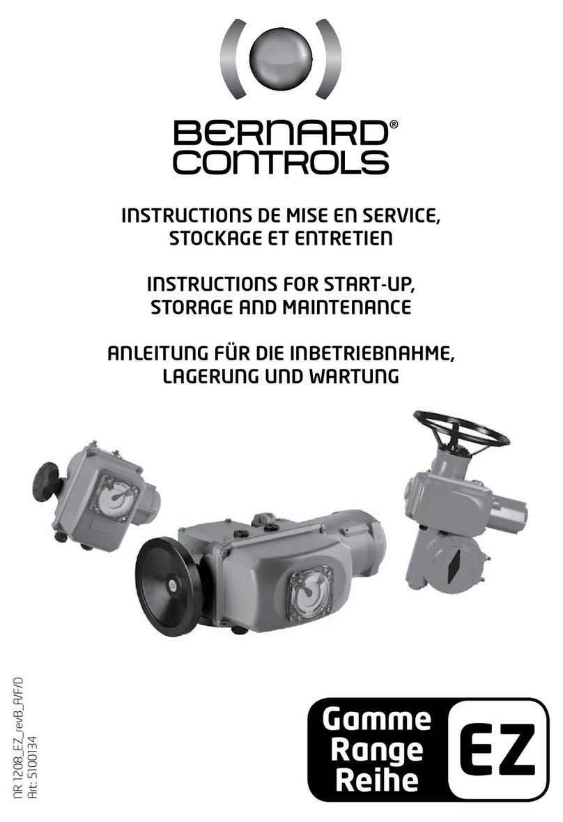 Bernard Controls EZ Series Instructions for start-up, storage and maintenance