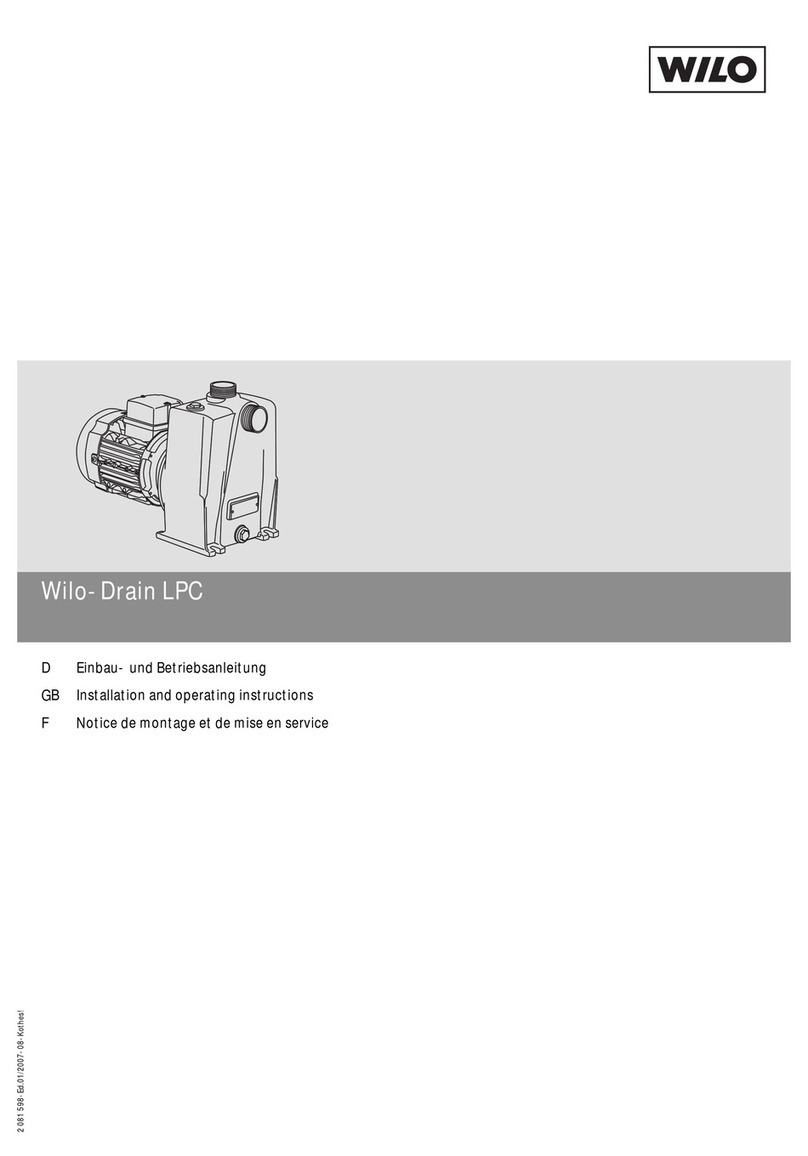Wilo Drain LPC Series User manual
